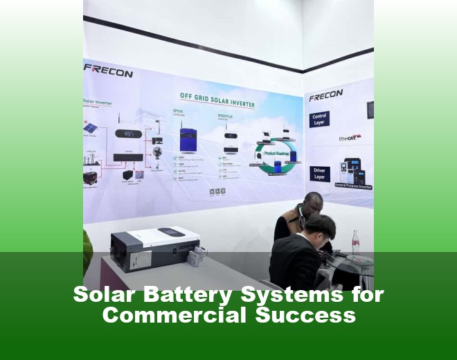 Solar Battery Systems for Commercial Success